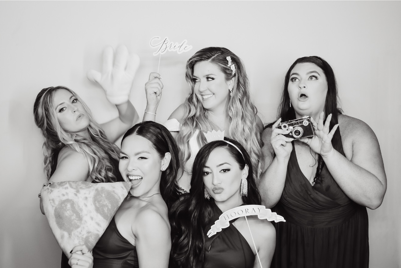 Wedding Booth Black and White - Bride 3