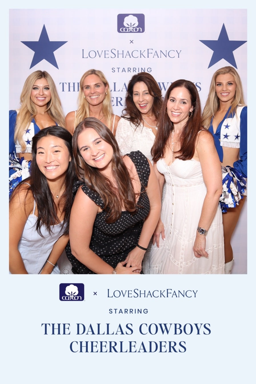 Dallas Cowboys Cheerleaders and LoveShackFancy Event