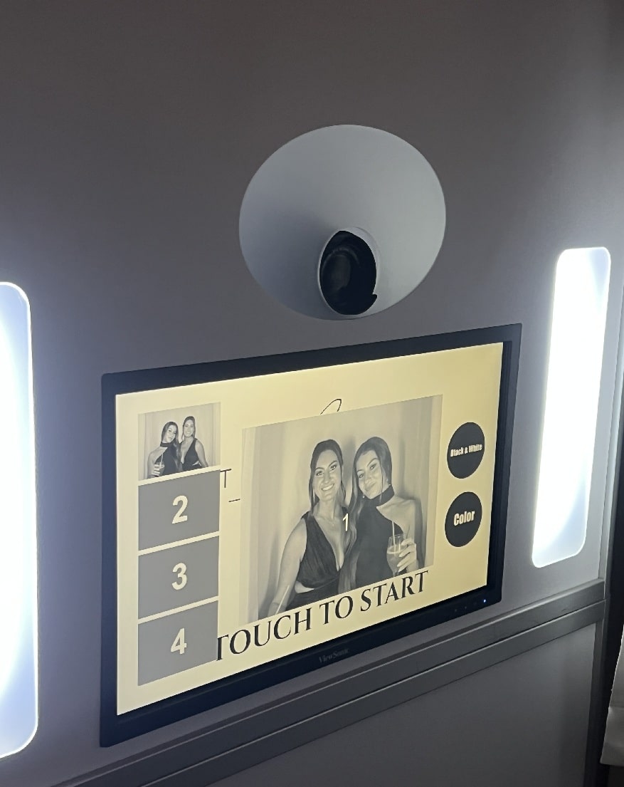 Inside the Enclosed Photo Booth