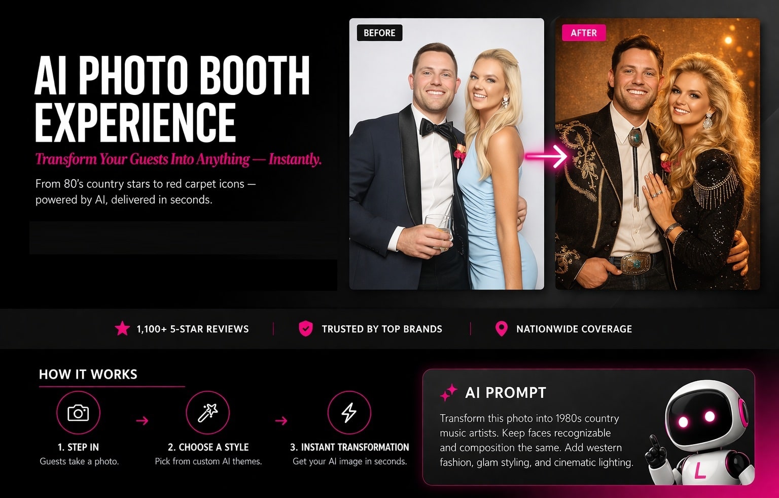 Ai Photo Booth Rentals with Luxe Booth