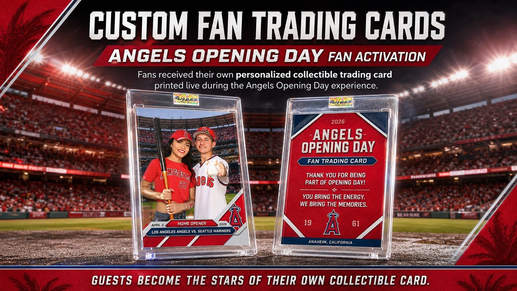 Custom Los Angeles Angles Trading Card Activation