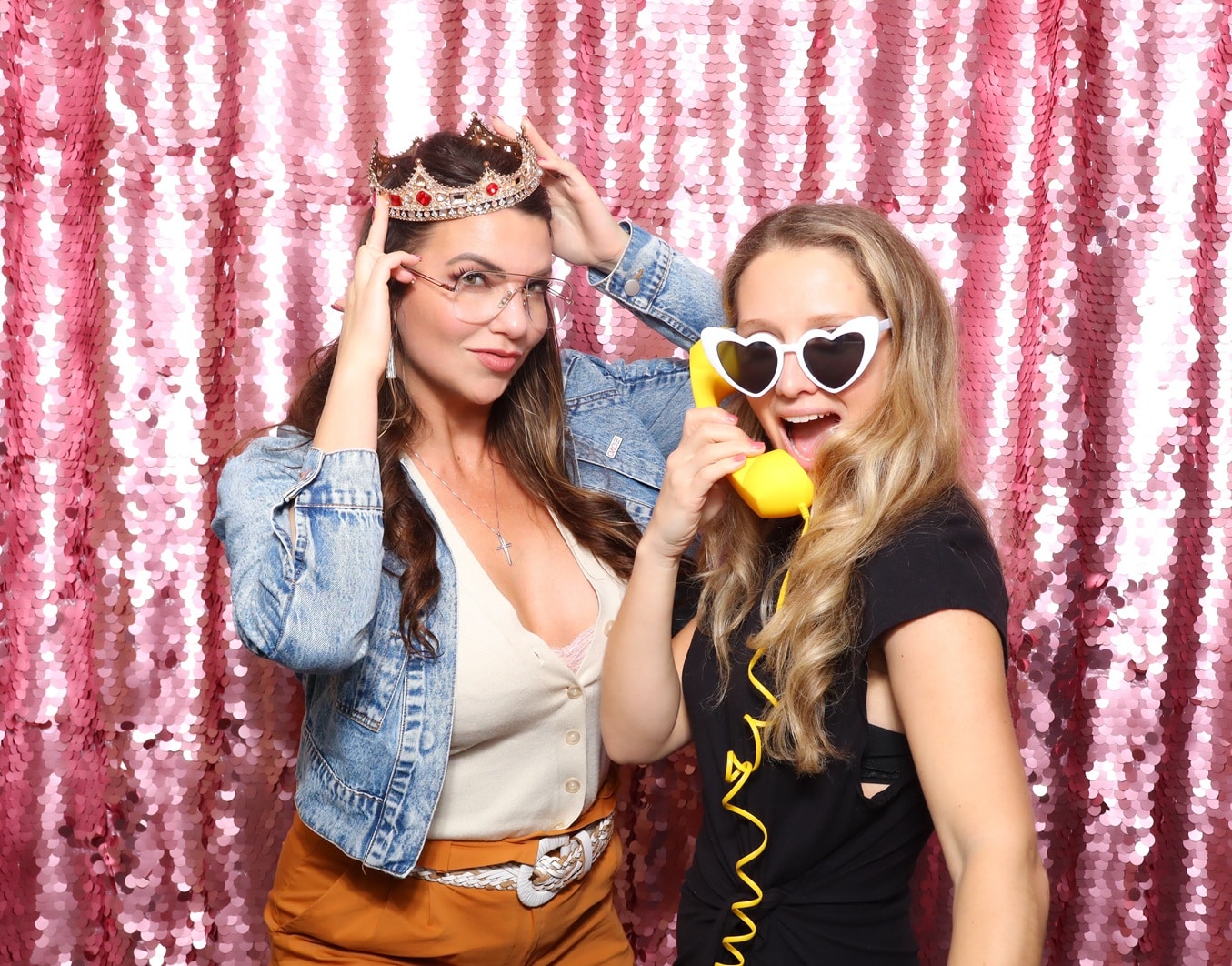 Pink Sequin Backdrop - Luxe Booth
