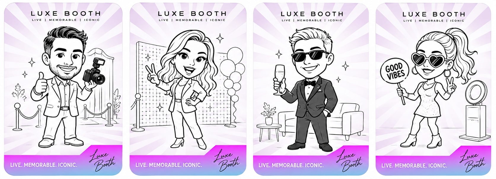 Ai Sketch Bot Samples - Luxe Booth