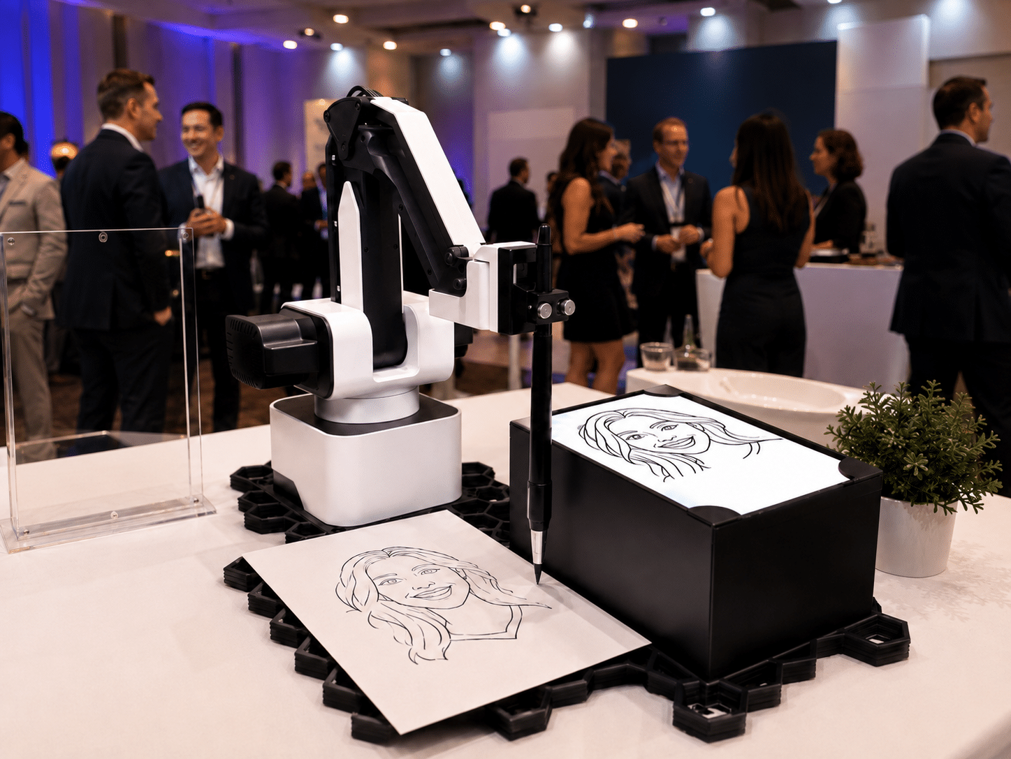 Luxe Booth Sketch Robot at Event