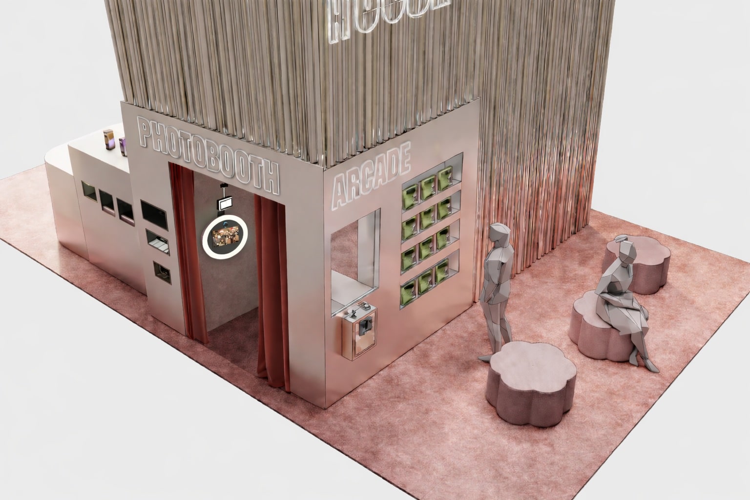 Wall-Mounted Booth - Luxe Booth
