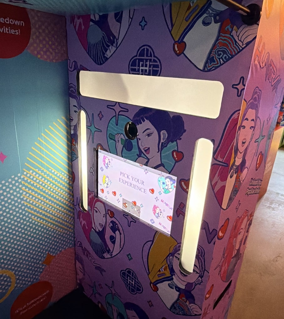 KPop Demon Hunters Photo Booth by LuxeBooth - Inside Booth
